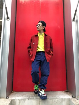 「off white」｜一政さん（メンズ・170cm）の夏コーディネート