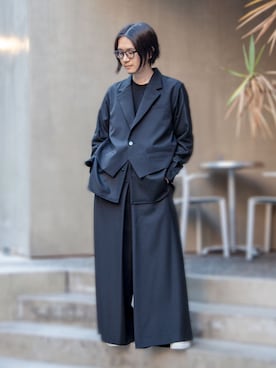 「FUMITO GANRYU（フミトガンリュウ）のアイテム（トップス）」を使った、一政さん（メンズ・170cm）の秋コーディネート