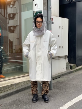 「AMBUSH（アンブッシュ）のアイテム（モッズコート）」を使った、一政さん（メンズ・170cm）の秋コーディネート