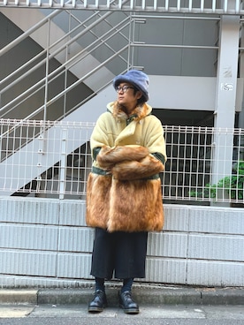 「sacai」｜「アイテム（その他アウター）」を使った、一政さん（メンズ・170cm）の秋コーディネート