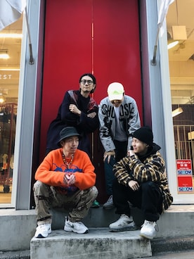 「MIDWEST（ミッドウエスト）のアイテム」を使った、一政さん（メンズ・170cm）の冬コーディネート