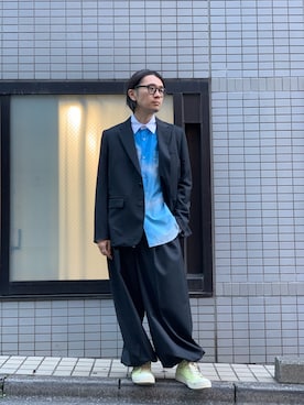 「FUMITO GANRYU（フミトガンリュウ）のアイテム」を使った、一政さん（メンズ・170cm）の冬コーディネート