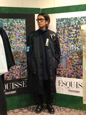 「RAF SIMONS（ラフシモンズ）のアイテム（その他アウター）」を使った、一政さん（メンズ・170cm）の春コーディネート