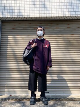 「RAF SIMONS」｜一政さん（メンズ・170cm）の春コーディネート