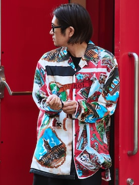 「doublet（ダブレット）のアイテム」を使った、一政さん（メンズ・170cm）の秋コーディネート
