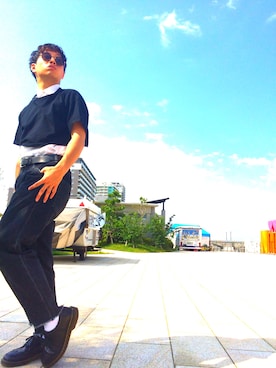 「CLASS（クラス）のアイテム（トップス）」を使った、Iyusさん（メンズ・165cm）の夏コーディネート