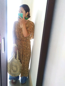 「デカピアス」｜ハルカイさん（レディース・157cm）の夏コーディネート