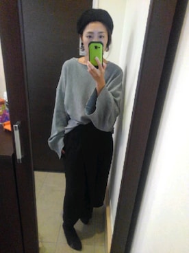 「osharewalker（オシャレウォーカー）のアイテム（ハンチング/ベレー帽）」を使った、ハルカイさん（レディース・157cm）の秋コーディネート