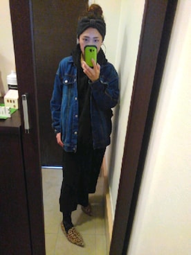 「GRL（グレイル）のアイテム（デニムジャケット）」を使った、ハルカイさん（レディース・157cm）の春コーディネート