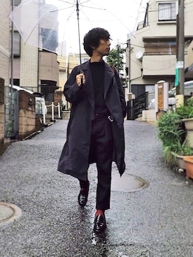 「WEGO（ウィゴー）のアイテム（トレンチコート）」を使った、syo16さん（メンズ・167cm）の秋コーディネート
