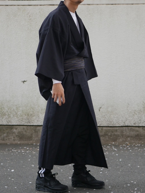 搭配和服/夏季和服(黑色系)的男性時尚穿搭總 