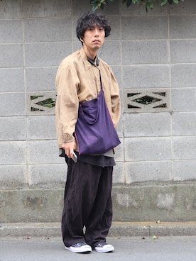 「TrAnsference - T/f （トランスファレンス）のアイテム（シューズ）」を使った、syo16さん（メンズ・167cm）の夏コーディネート