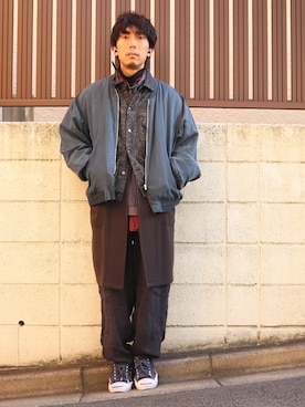 「TrAnsference - T/f （トランスファレンス）のアイテム（シューズ）」を使った、syo16さん（メンズ・167cm）の冬コーディネート
