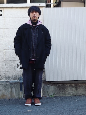 「TrAnsference - T/f （トランスファレンス）のアイテム（ジャケット/アウター）」を使った、syo16さん（メンズ・167cm）の冬コーディネート