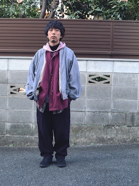 「TrAnsference - T/f （トランスファレンス）のアイテム（トップス）」を使った、syo16さん（メンズ・167cm）の冬コーディネート