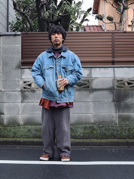 「TrAnsference - T/f （トランスファレンス）のアイテム（ジャケット/アウター）」を使った、syo16さん（メンズ・167cm）の春コーディネート