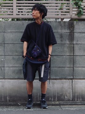 「TrAnsference - T/f （トランスファレンス）のアイテム（トップス）」を使った、syo16さん（メンズ・167cm）の夏コーディネート