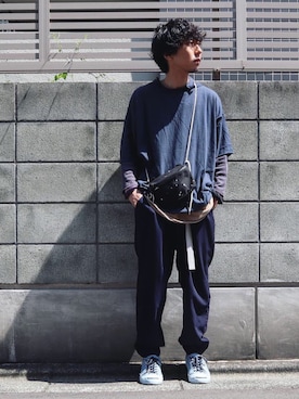 「TrAnsference - T/f （トランスファレンス）のアイテム（トップス）」を使った、syo16さん（メンズ・167cm）の夏コーディネート