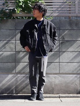 「TrAnsference - T/f （トランスファレンス）のアイテム（ジャケット/アウター）」を使った、syo16さん（メンズ・167cm）の秋コーディネート
