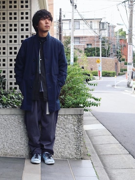 「TrAnsference - T/f （トランスファレンス）のアイテム（シューズ）」を使った、syo16さん（メンズ・167cm）の秋コーディネート