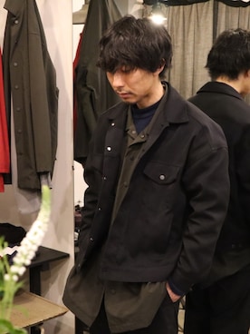 「ジージャン」｜「アイテム（その他アウター）」を使った、syo16さん（メンズ・167cm）の冬コーディネート