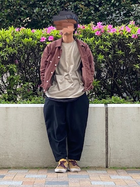 「TrAnsference - T/f （トランスファレンス）のアイテム（ジャケット/アウター）」を使った、syo16さん（メンズ・167cm）の春コーディネート