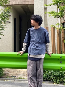 「TrAnsference - T/f （トランスファレンス）のアイテム（トップス）」を使った、syo16さん（メンズ・167cm）の春コーディネート