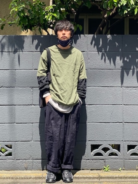 「TrAnsference - T/f （トランスファレンス）のアイテム」を使った、syo16さん（メンズ・167cm）の春コーディネート