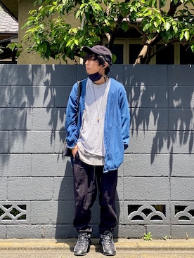 「TrAnsference - T/f （トランスファレンス）のアイテム（トップス）」を使った、syo16さん（メンズ・167cm）の春コーディネート