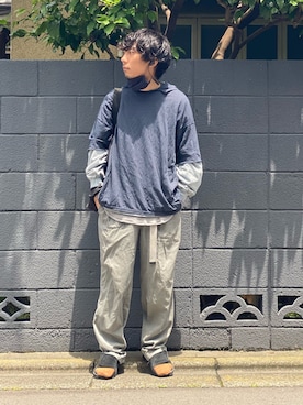 「TrAnsference - T/f （トランスファレンス）のアイテム（トップス）」を使った、syo16さん（メンズ・167cm）の夏コーディネート
