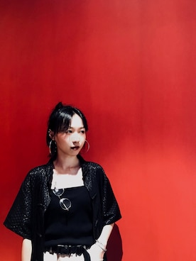 「HAZE（ヘイズ）のアイテム」を使った、KayiChowさん（レディース・166cm）の秋コーディネート