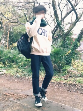 いおんさん（メンズ・166cm）の春コーディネート