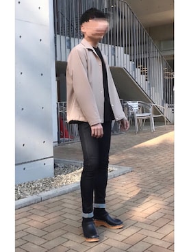 「トロエントープ」｜「アイテム（ジャケット/アウター）」を使った、いおんさん（メンズ・166cm）の春コーディネート