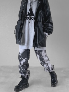 「chuu（チュー）のアイテム（ジャケット/アウター）」を使った、Tさん（レディース・165cm）の冬コーディネート