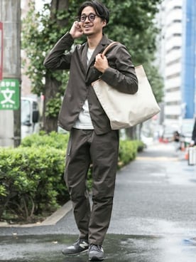 「WORK NOT WORK URBAN RESEARCH（ワークノットワークアーバンリサーチ）のアイテム（その他アウター）」を使った、nagayaさん（メンズ・175cm）の秋コーディネート