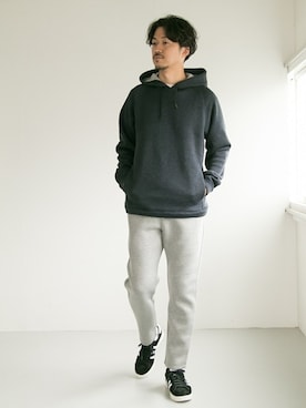 「Champion（チャンピオン）のアイテム（その他パンツ）」を使った、nagayaさん（メンズ・175cm）の秋コーディネート