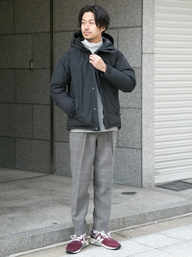 「URBAN RESEARCH（アーバンリサーチ）のアイテム（ダウンジャケット/コート）」を使った、nagayaさん（メンズ・175cm）の冬コーディネート