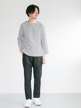 「バスクシャツ」｜nagayaさん（メンズ・175cm）の冬コーディネート