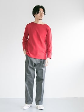 「バスクシャツ」｜nagayaさん（メンズ・175cm）の冬コーディネート