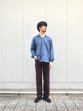 「SLACK FOOTWEAR（スラックフットウェア）のアイテム」を使った、nagayaさん（メンズ・175cm）の春コーディネート