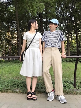 「UNIQLO（ユニクロ）の50色ソックス（消臭機能付き）（ソックス/靴下）」を使った、yagiさん（メンズ・174cm）の夏コーディネート