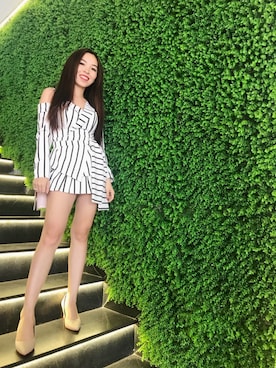 「MY（マイ）のアイテム（ワンピース/ドレス）」を使った、doanhuongleさん（レディース・160cm）の春コーディネート