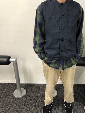 「confect（コンフォクト）のアイテム（ジャケット/アウター）」を使った、Yasuさん（メンズ・174cm）の春コーディネート