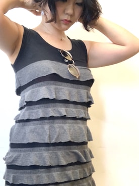 「涼しげ」｜「アイテム（ワンピース/ドレス）」を使った、スブレさん（レディース・157cm）の夏コーディネート