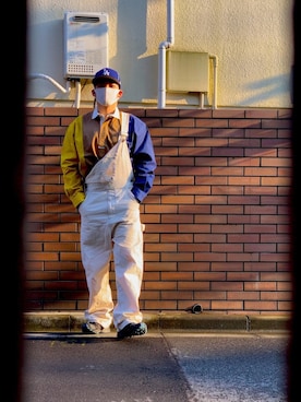 「JOURNAL STANDARD（ジャーナルスタンダード）のアイテム（オールインワン・サロペット）」を使った、KSKE OTAKAさん（メンズ・167cm）の春コーディネート