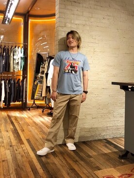 吉川修平さんの「DRAG RACING プリント Tシャツ」を使ったコーディネート