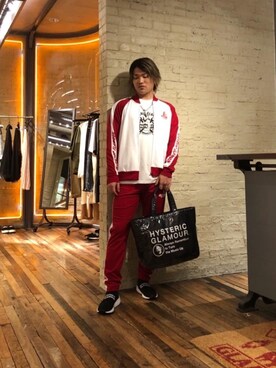 「ポーター」｜「アイテム（ブルゾン）」を使った、吉川修平さん（メンズ・175cm）の夏コーディネート