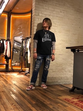 HYSTERIC GLAMOUR���N�A���X�b�g��C������̃o���O��/���X�g�o���h�u�iHYSTERIC GLAMOUR�b�q�X�e���b�N�O���}�[�j�v���g�����R�[�f�B�l�[�g