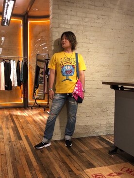 「バッグ」｜「アイテム（財布/小物）」を使った、吉川修平さん（メンズ・175cm）の夏コーディネート