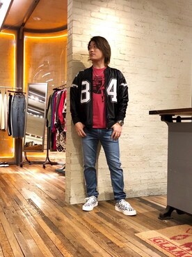 HYS TIGER HEAD ビッグブルゾンを使った人気ファッション